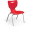Mooreco Hierarchy School Chair, 4 Leg, 16" Chrome Frame, Red Armless Shell, PK5 53316-5-RED-NA-CH - alternate 1